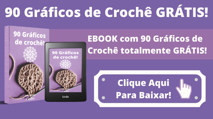 90 gráficos de crochê